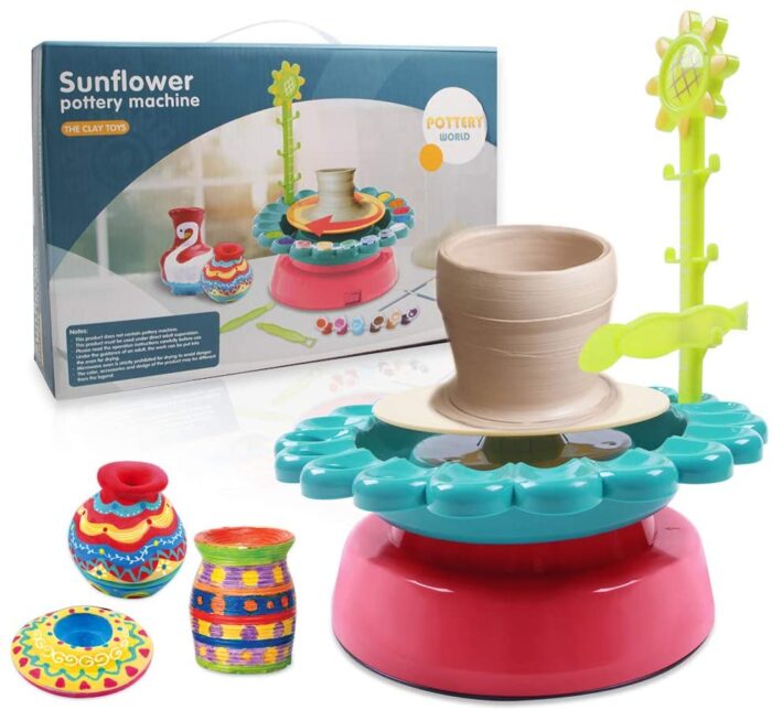 DIY-Sunflower Pottery Wheel For Kids