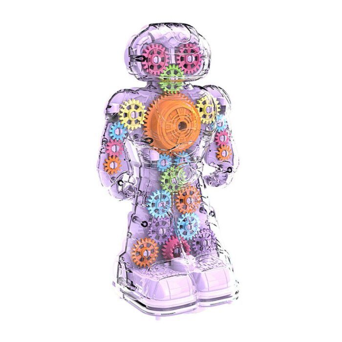 Transparent Lighting Gear Toy Robot
