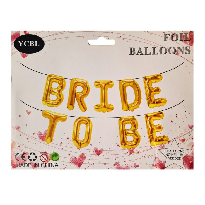 Bride To Be Foil Balloon – Elegant Decoration for Bridal Celebrations
