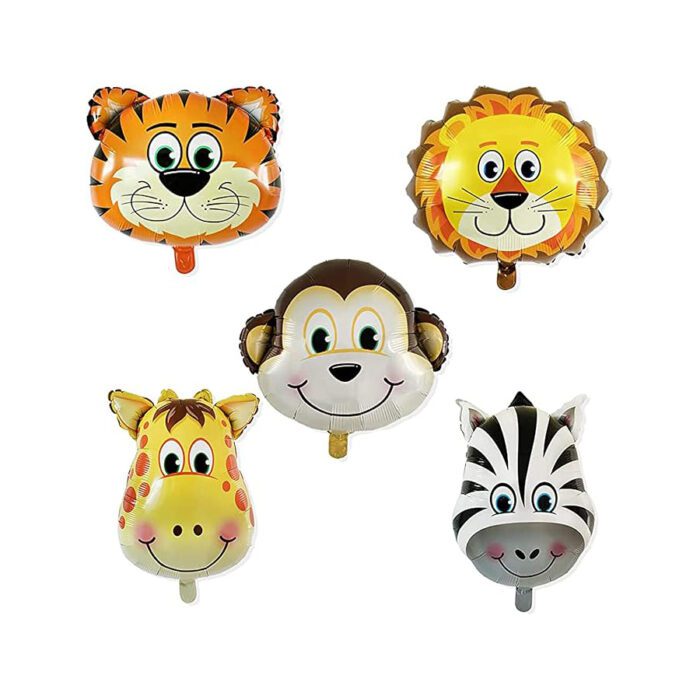 Jungle Safari Animals Foil Balloons for Wild Party Fun